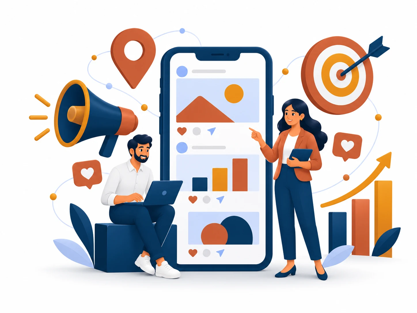 slider marketing illustration